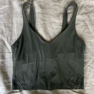lululemon Align tank, grey sage, size 6
